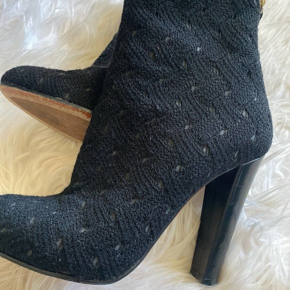 MISSONI Fabric and Leather Ankle Boots, size 36.5 - Picture 4 of 10